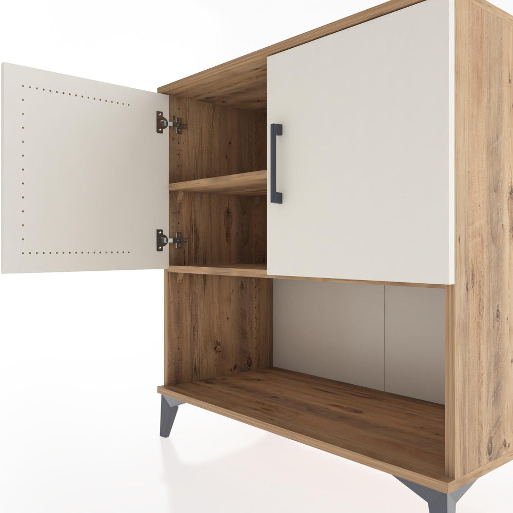 Woodntry Modular Dresser Pine 88x44x84 cm with Cover and Shelf KR44-3