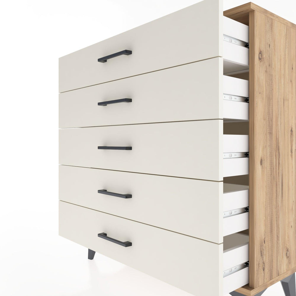 Woodntry Modular Dresser Pine 88x30x84 cm Drawer C1-3