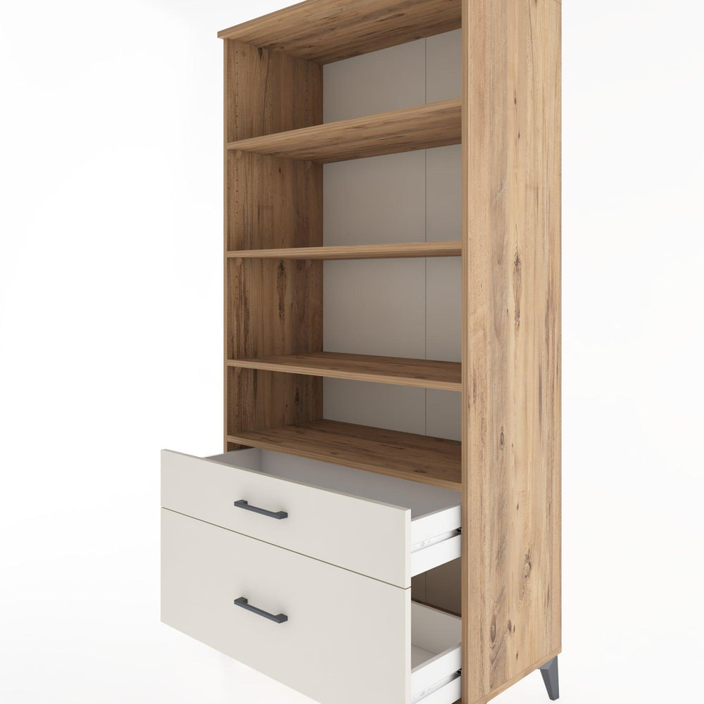 Woodntry Modular Cabinet Pine 88x44x170 cm with Drawers and Shelves CR43-3