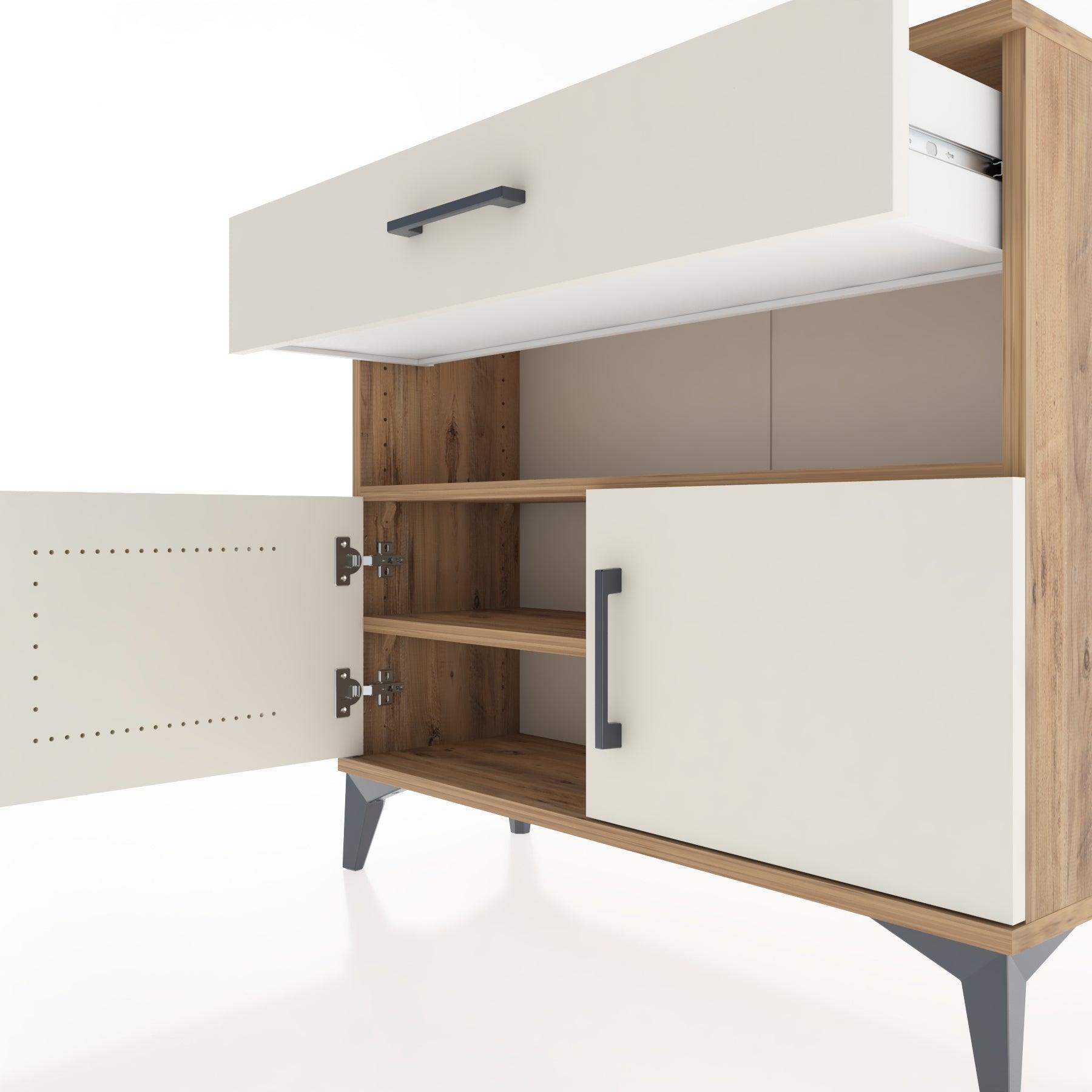 Woodntry Modüler Şifonyer Çekmece ve Kapaklı T1 88x30x94 cm Çam - Woodntry