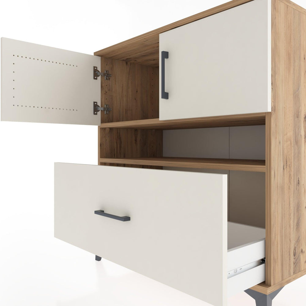 Woodntry Modüler Şifonyer Çam 88x44x84 cm Fonksiyonel F112-3