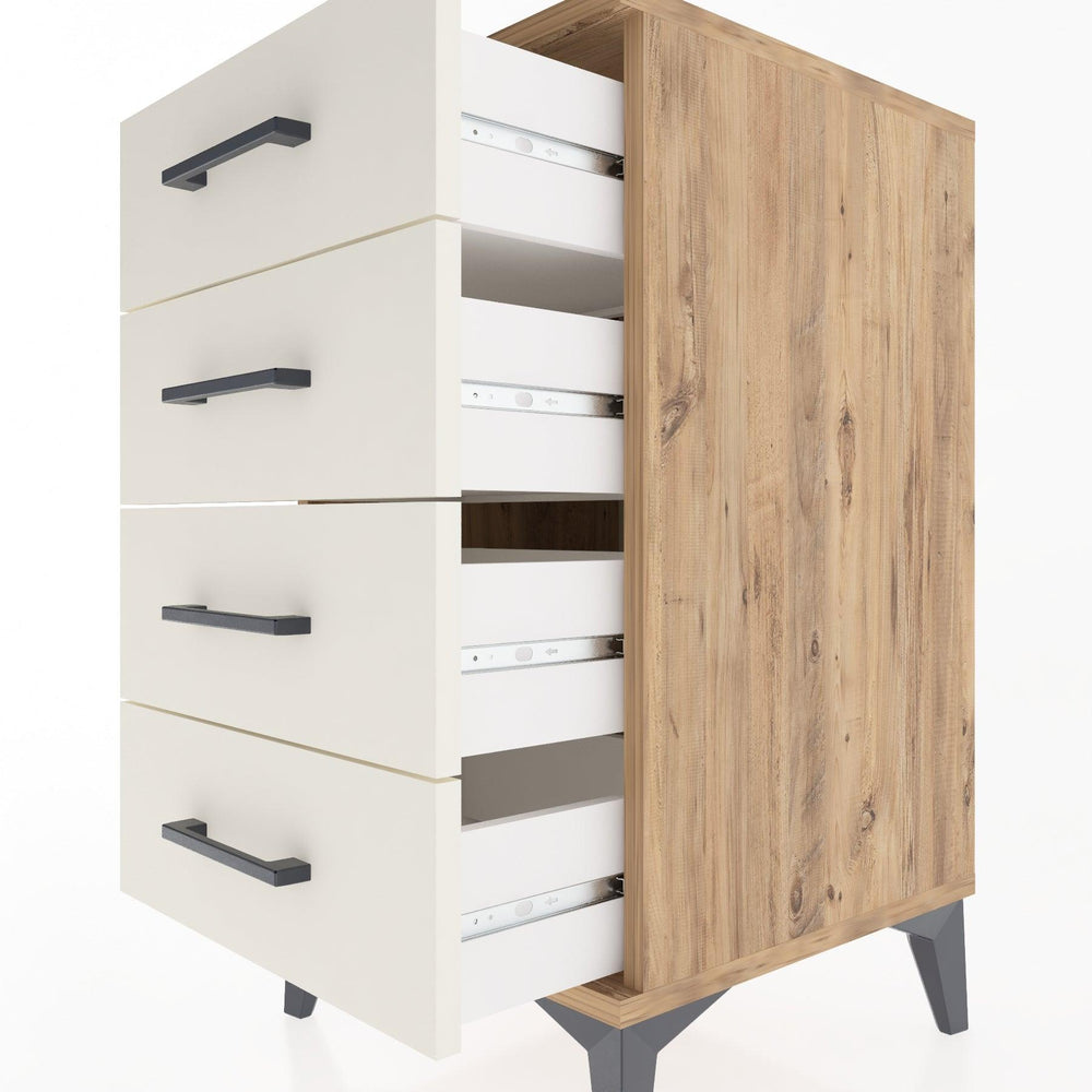 Woodntry Modular Nightstand Pine 44x44x68 cm Drawer C1-3