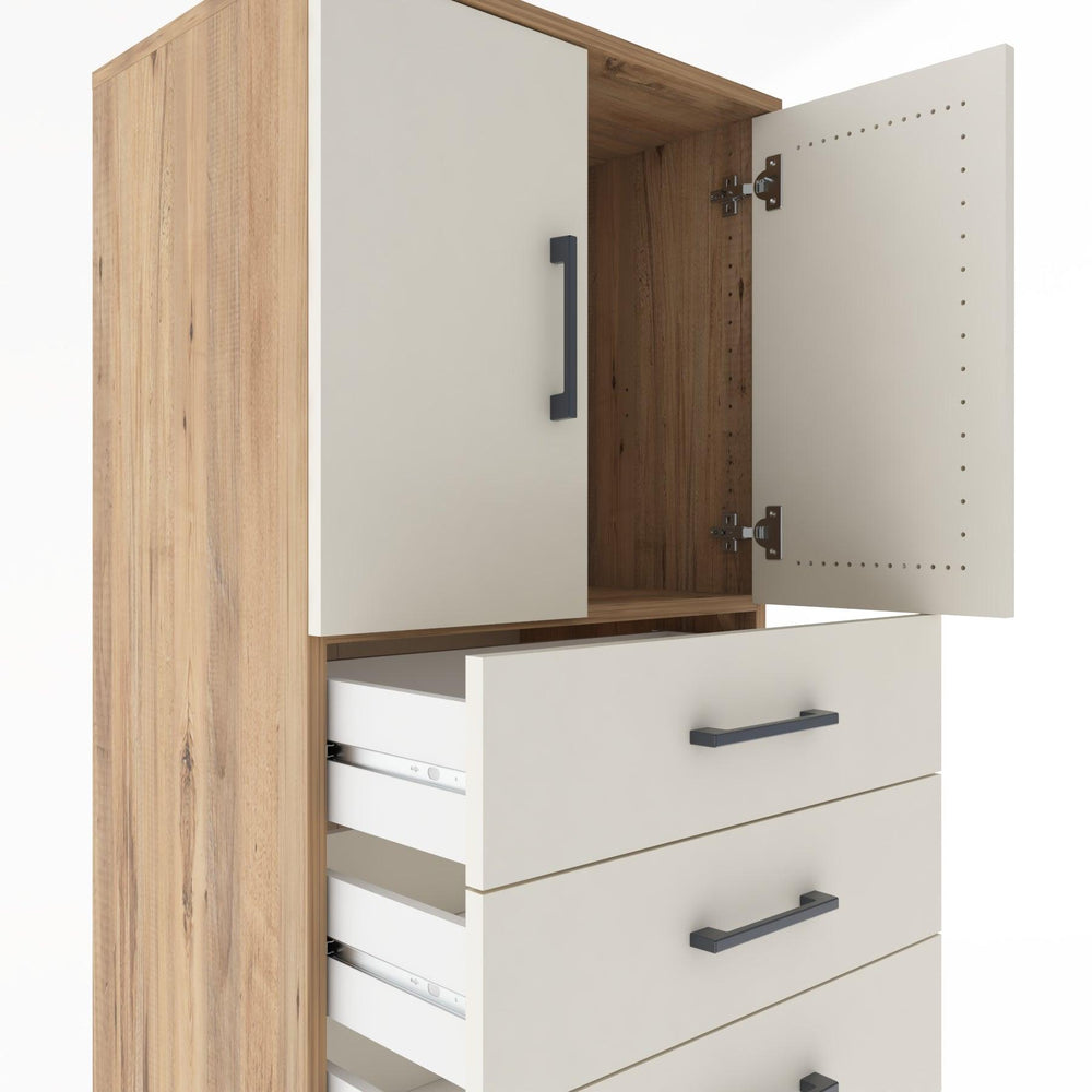 Woodntry Modular Cabinet Pine 60x44x170 cm with Doors and Drawers KC11-3