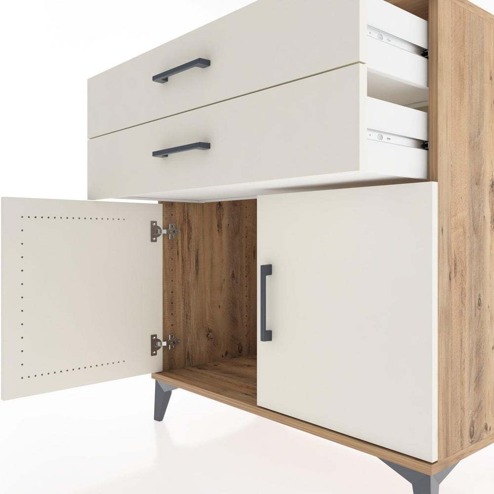 Woodntry Modular Dresser Pine 88x44x84 cm with Cover and Drawer KC33-3