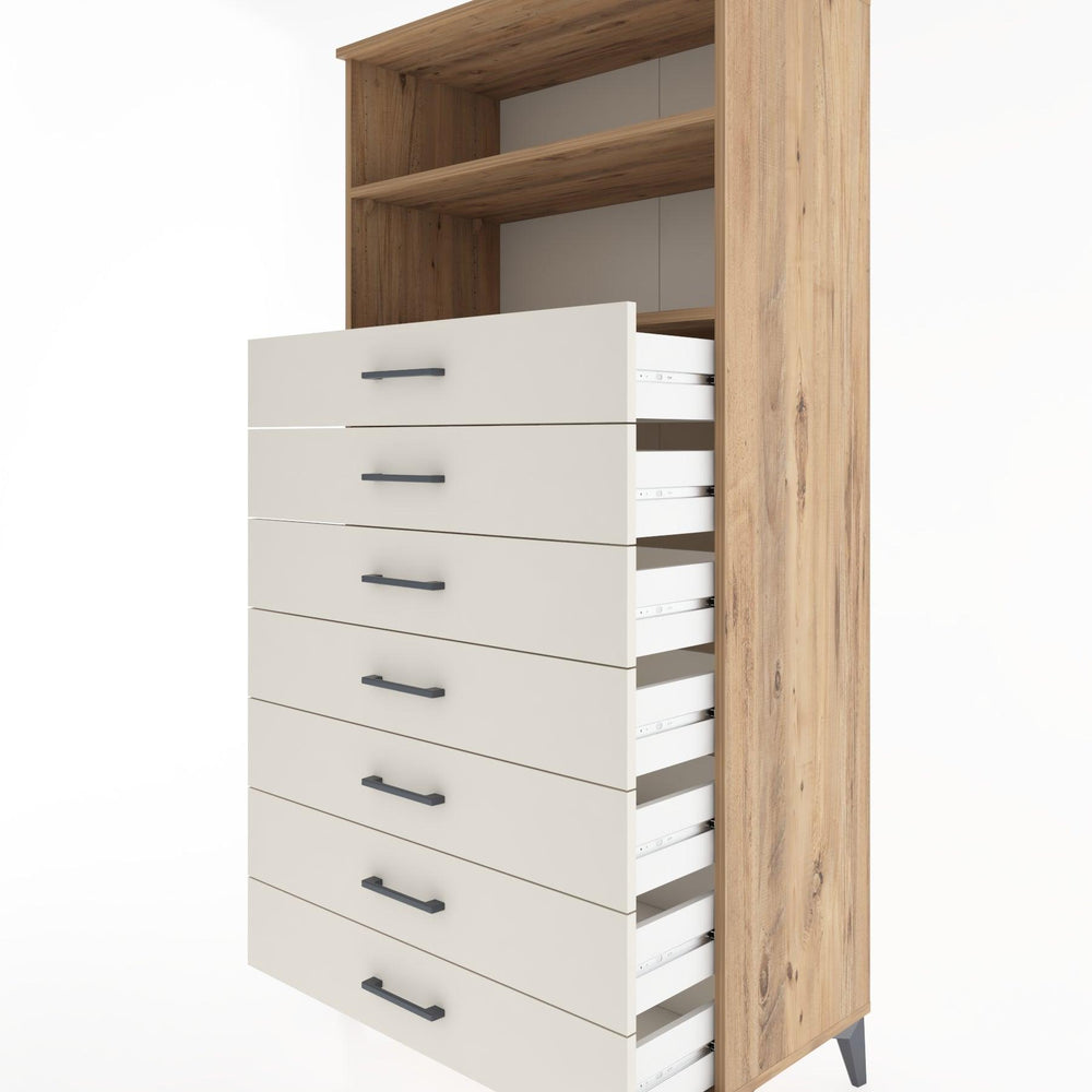 Woodntry Modular Cabinet Pine 88x44x170 cm with Drawers and Shelves CR33-3