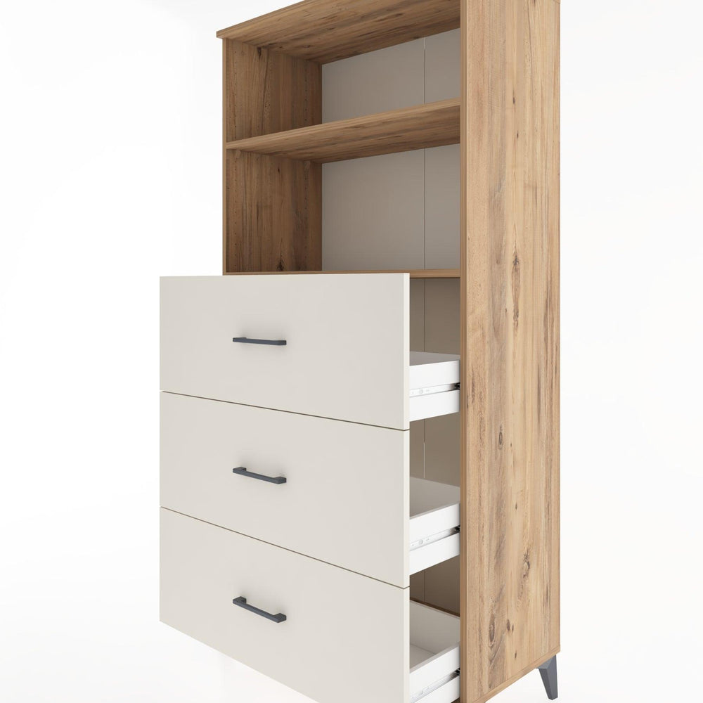 Woodntry Modular Cabinet Pine 88x44x170 cm with Drawers and Shelves CR52-3