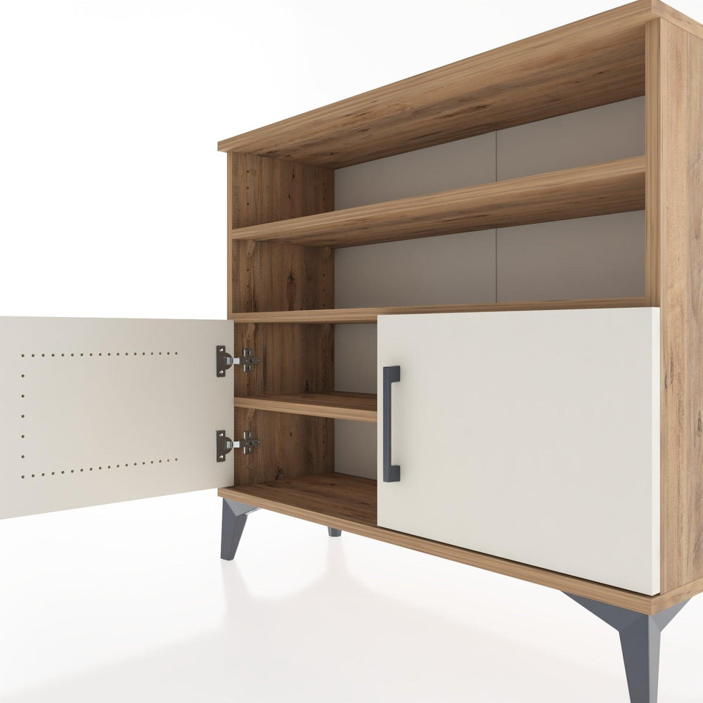 Woodntry Modüler Şifonyer Çekmece Raf Kapaklı 88x30x68 cm Aytaşı - Woodntry