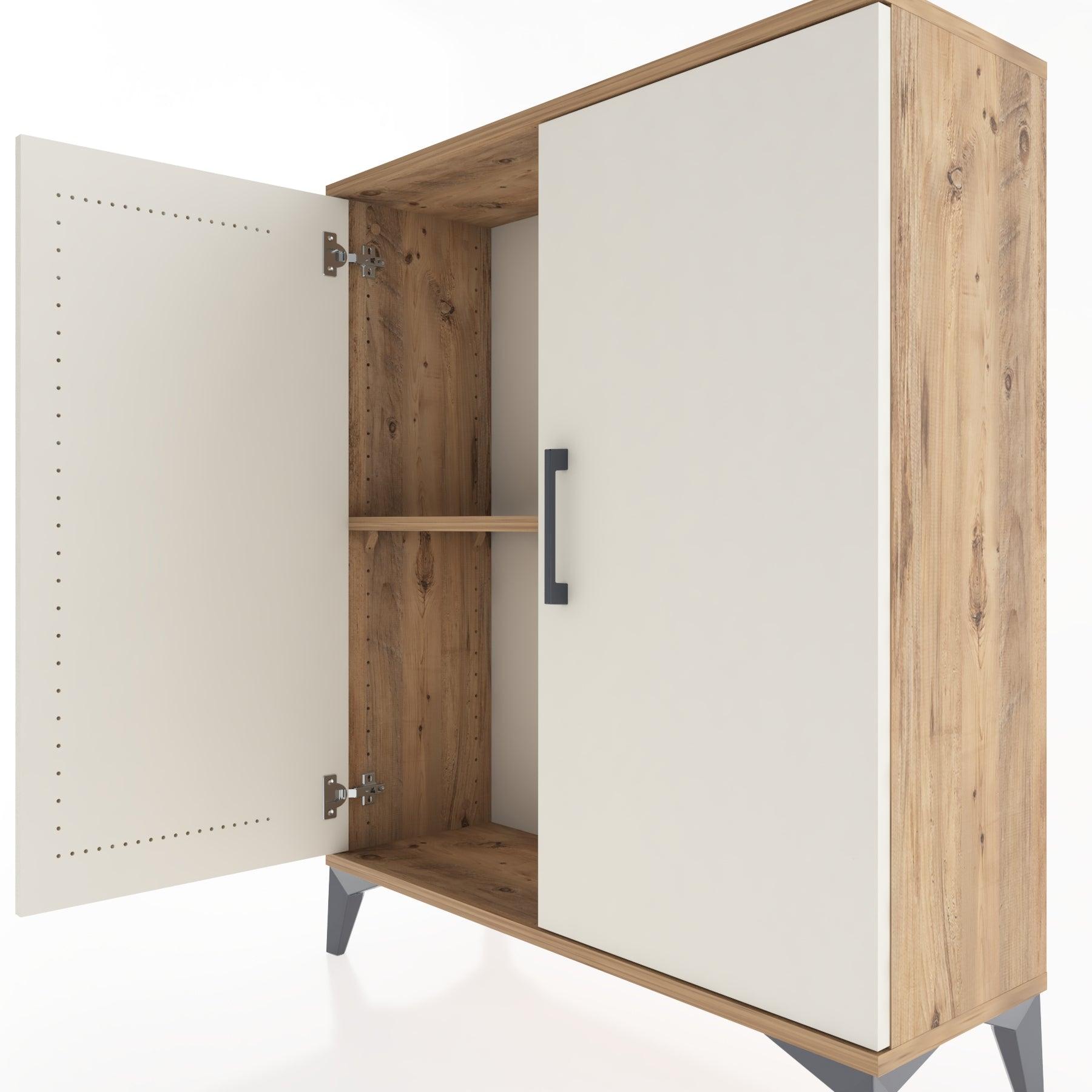 Woodntry Modüler Şifonyer Çam 88x30x94 cm Kapaklı K4-3
