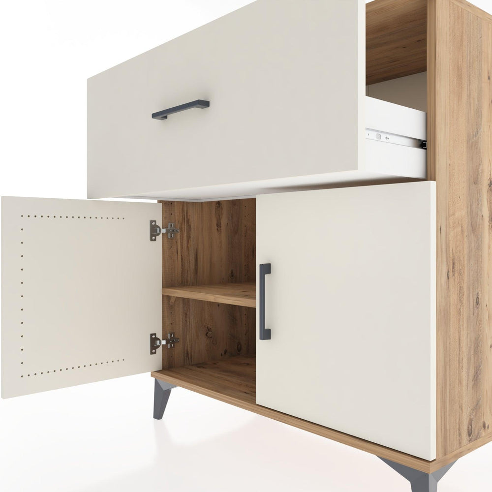 Woodntry Modular Dresser Pine 88x44x84 cm with Cover and Drawer KC50-3