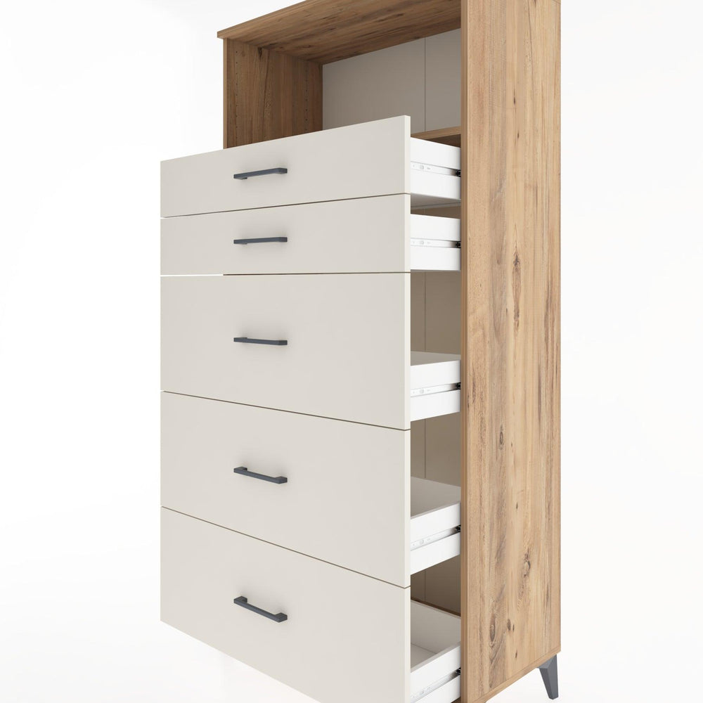 Woodntry Modular Cabinet Pine 88x44x170 cm with Drawers and Shelves CR50-3