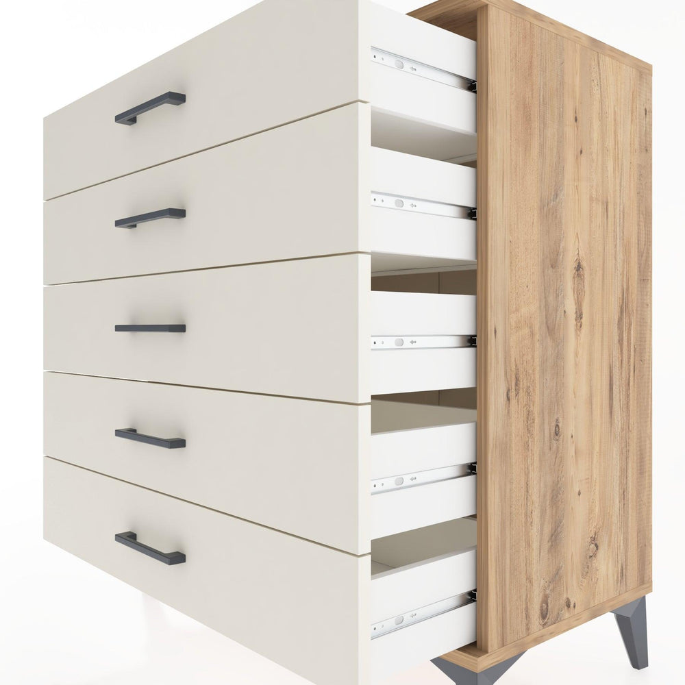 Woodntry Modular Dresser Pine 88x44x84 cm Drawer C9-3