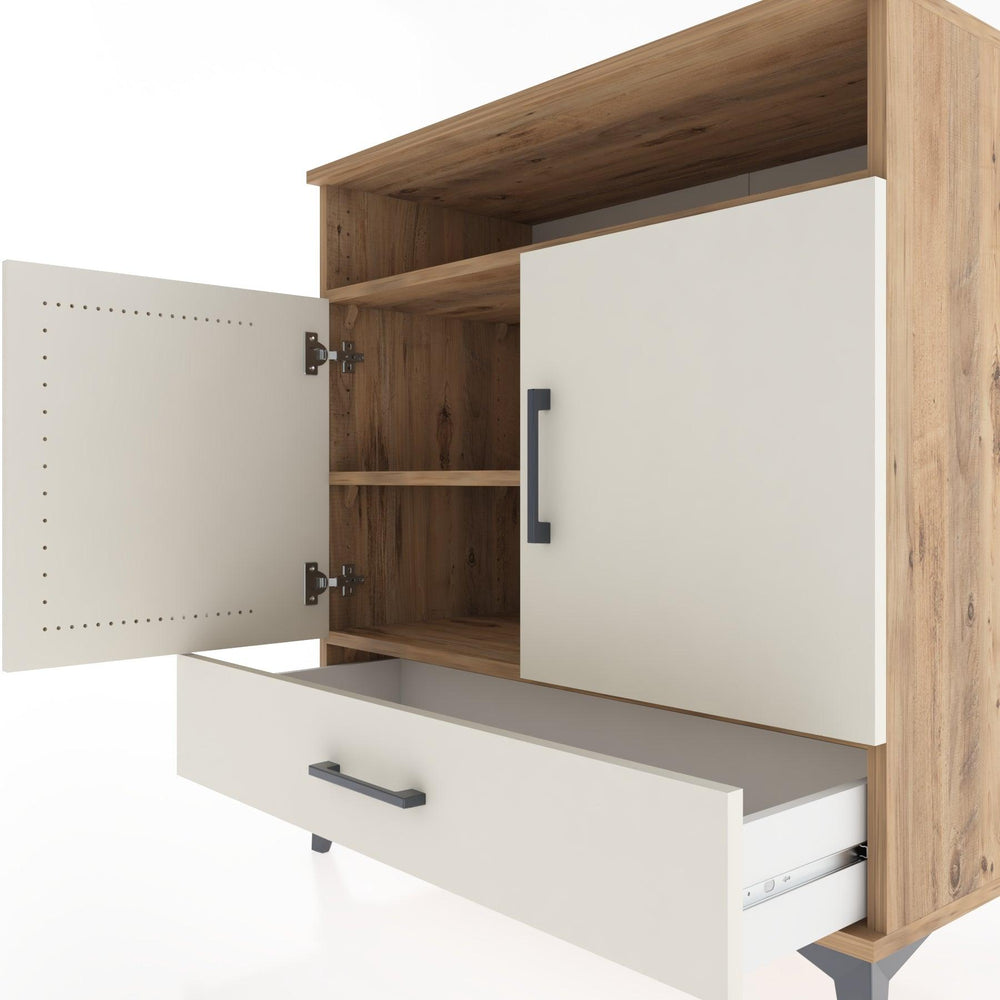 Woodntry Modüler Şifonyer Çam 88x44x84 cm Fonksiyonel F62-3