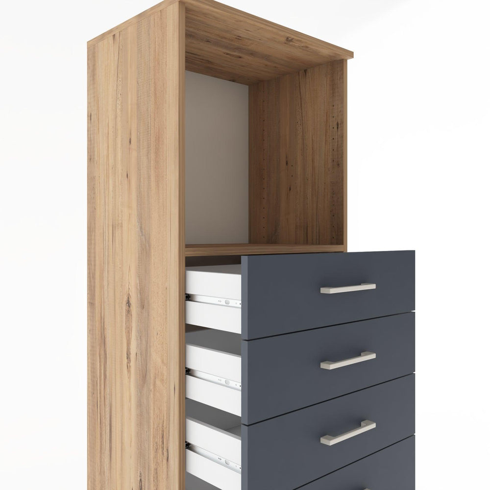 Woodntry Modular Cabinet Pine 60x44x170 cm with Drawers and Shelves CR39-3