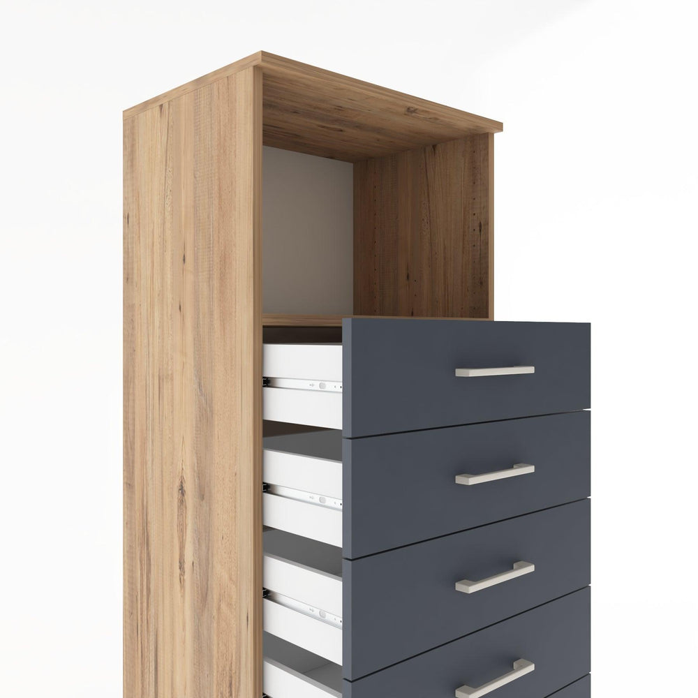 Woodntry Modüler Dolap Çam 60x44x170 cm Çekmeceli ve Raflı CR38-3