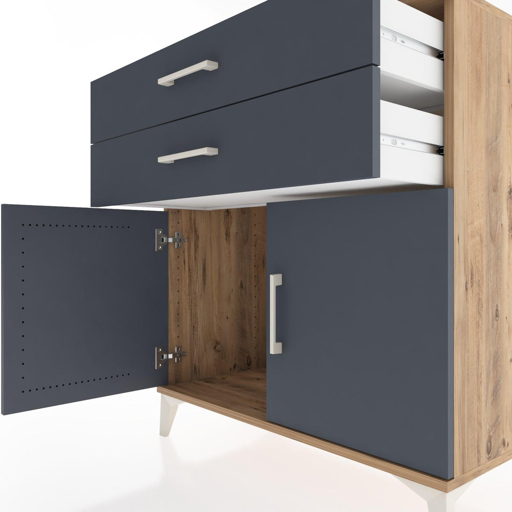 Woodntry Modular Dresser Pine 88x44x84 cm with Cover and Drawer KC33-3