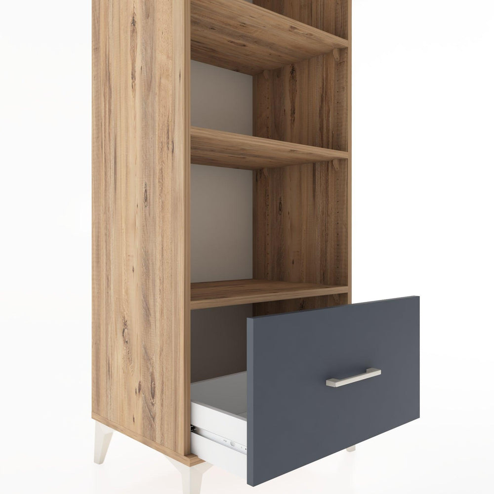 Woodntry Modular Cabinet Pine 60x44x170 cm with Drawers and Shelves CR44-3