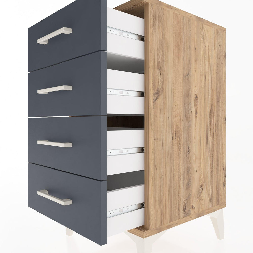 Woodntry Modular Nightstand Pine 44x44x68 cm Drawer C1-3