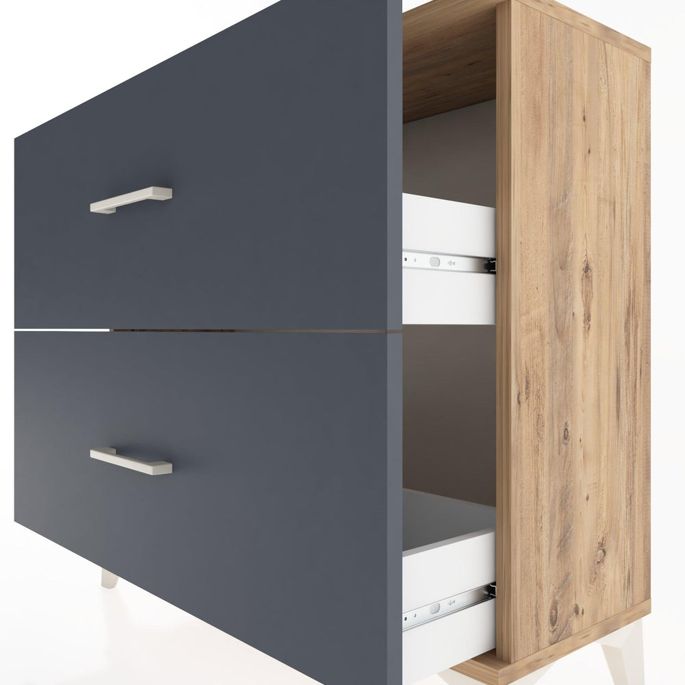 Woodntry Modüler Şifonyer İki Çekmeceli V4 88x30x68 cm Çam - Woodntry