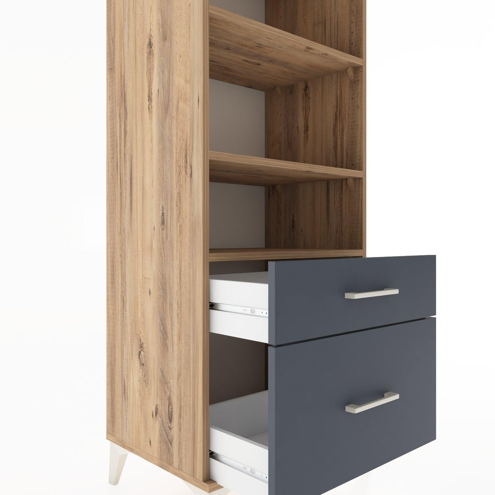 Woodntry Modular Cabinet Pine 60x44x170 cm with Drawers and Shelves CR43-3