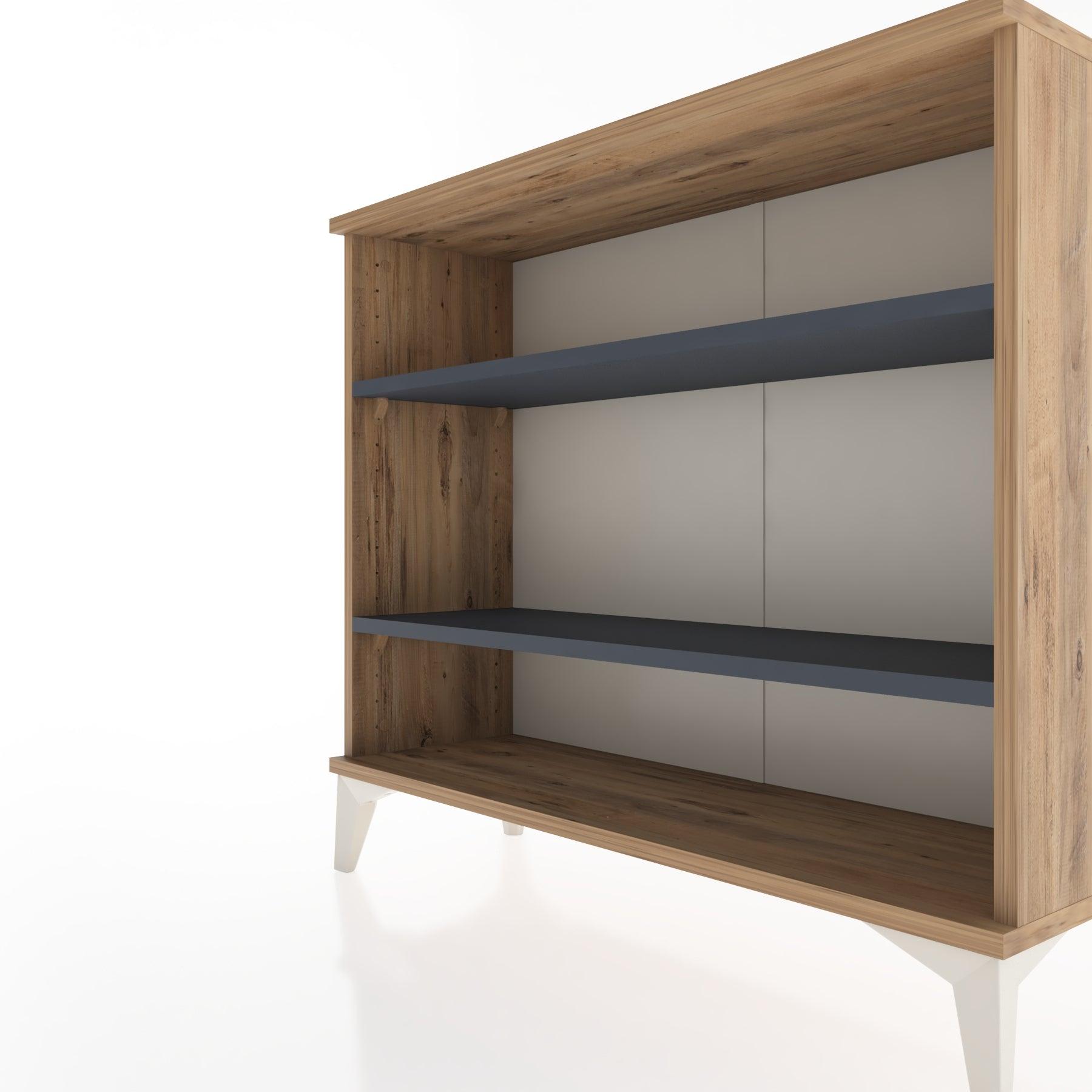 Woodntry Modüler Şifonyer İki Raflı 88x30x68 cm Çam - Woodntry