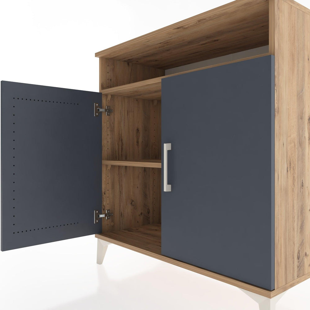 Woodntry Modüler Şifonyer Çam 88x44x84 cm Kapaklı ve Raflı KR84-3