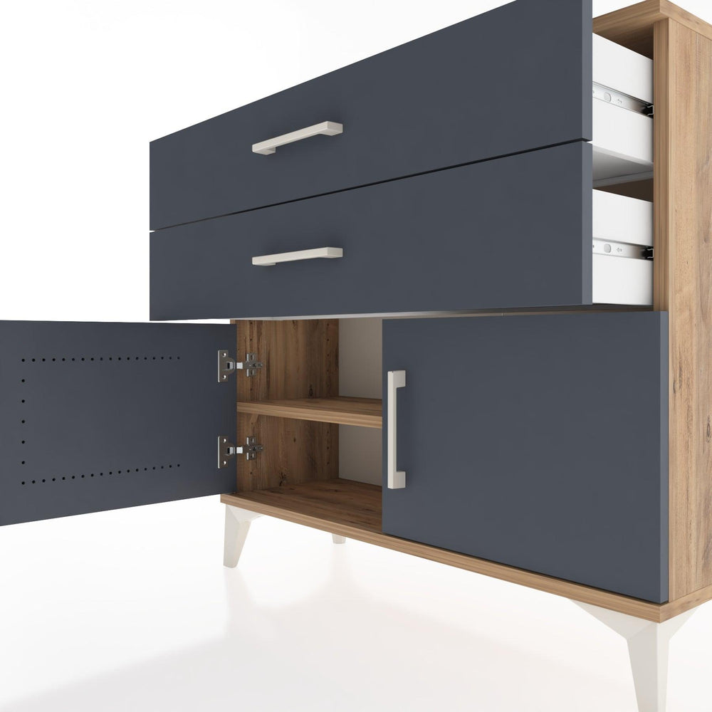 Woodntry Modüler Şifonyer Çekmece ve Kapaklı V4 88x30x68 cm Aytaşı - Woodntry