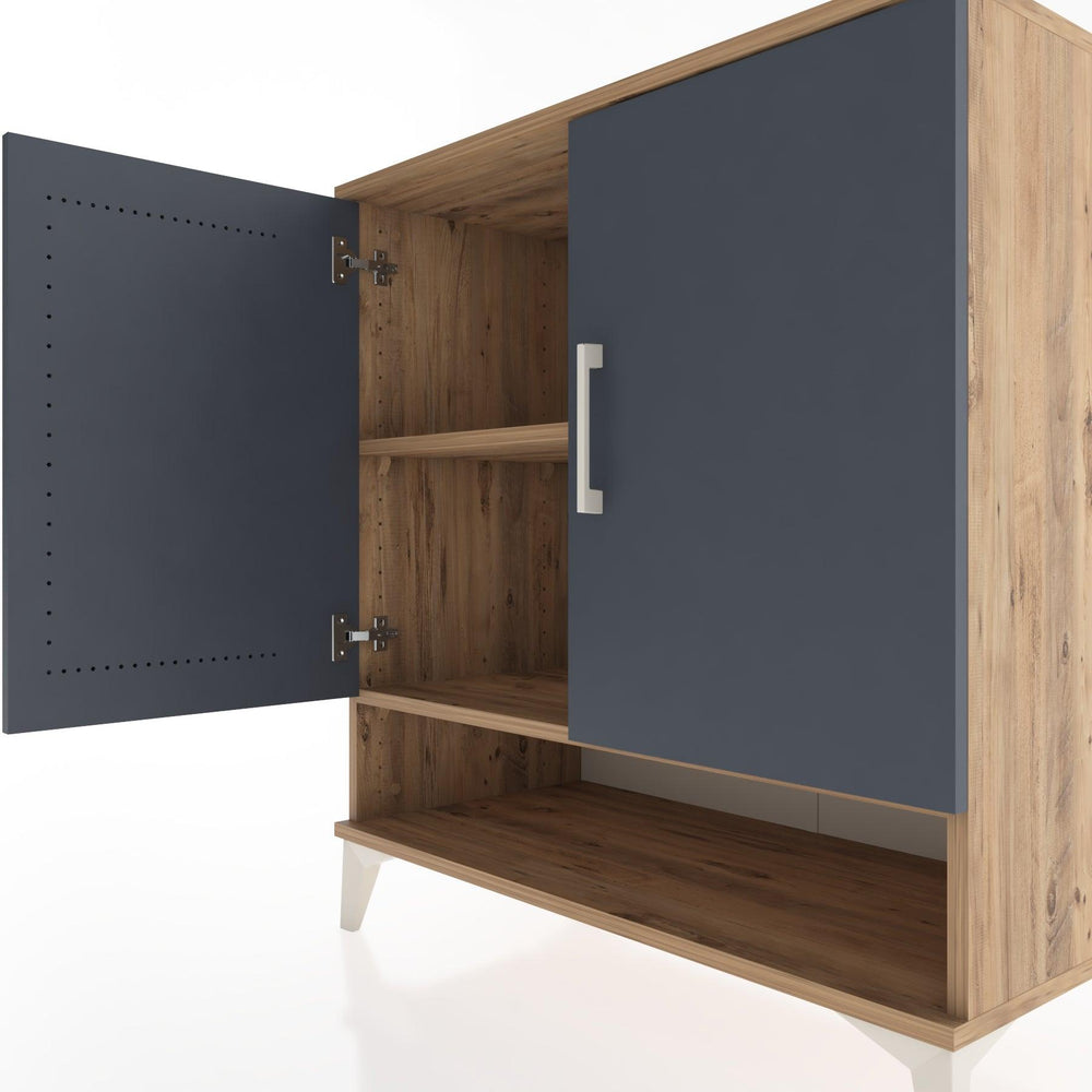 Woodntry Modüler Şifonyer Çam 88x44x84 cm Kapaklı ve Raflı KR76-3