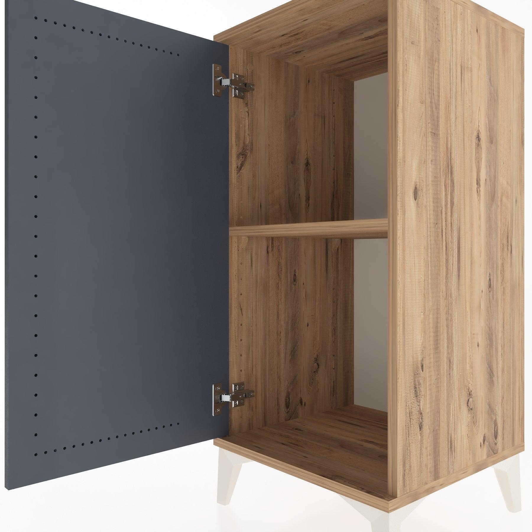 Woodntry Modular Nightstand Pine 44x44x84 cm With Cover K23-3