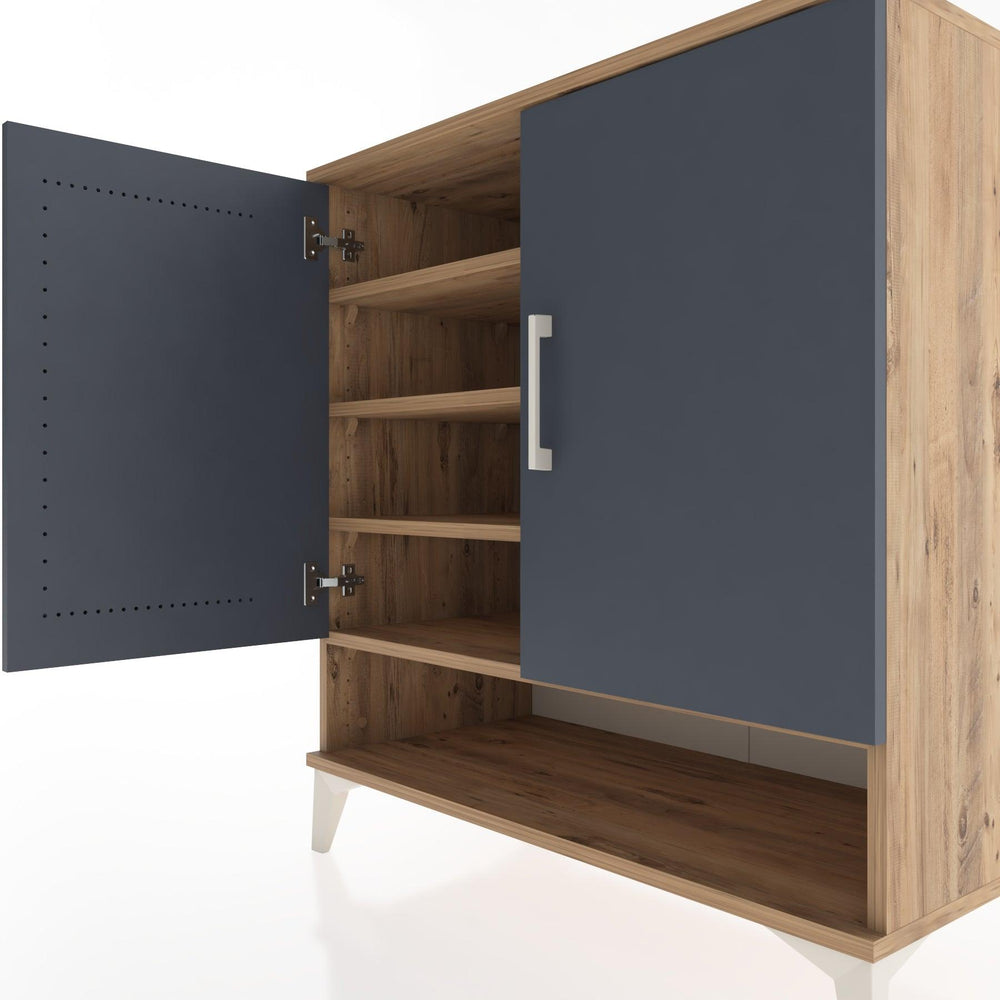 Woodntry Modüler Şifonyer Çam 88x44x84 cm Kapaklı ve Raflı KR74-3