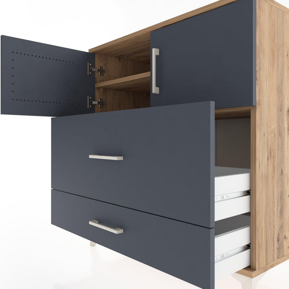 Woodntry Modular Dresser Pine 88x44x84 cm with Cover and Drawer KC113-3