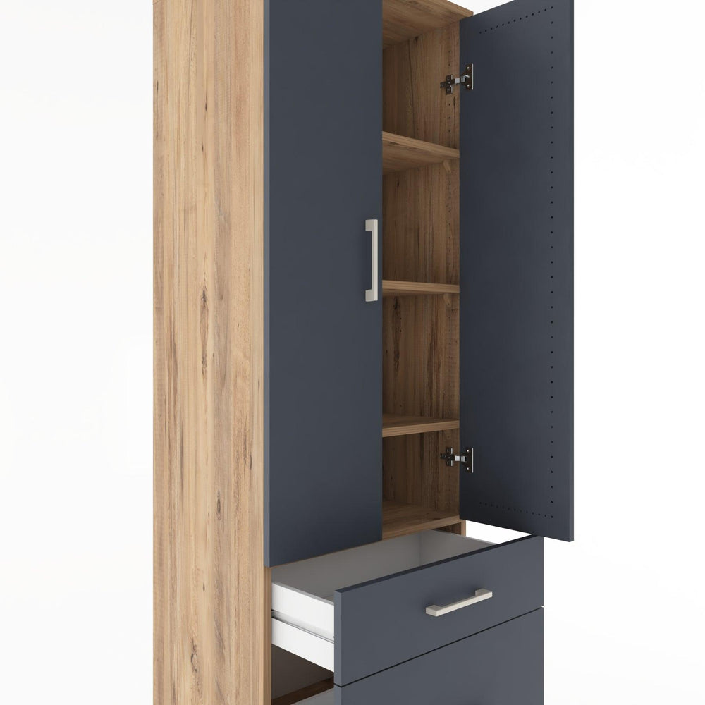 Woodntry Modular Cabinet Pine 60x44x170 cm with Doors and Drawers KC15-3