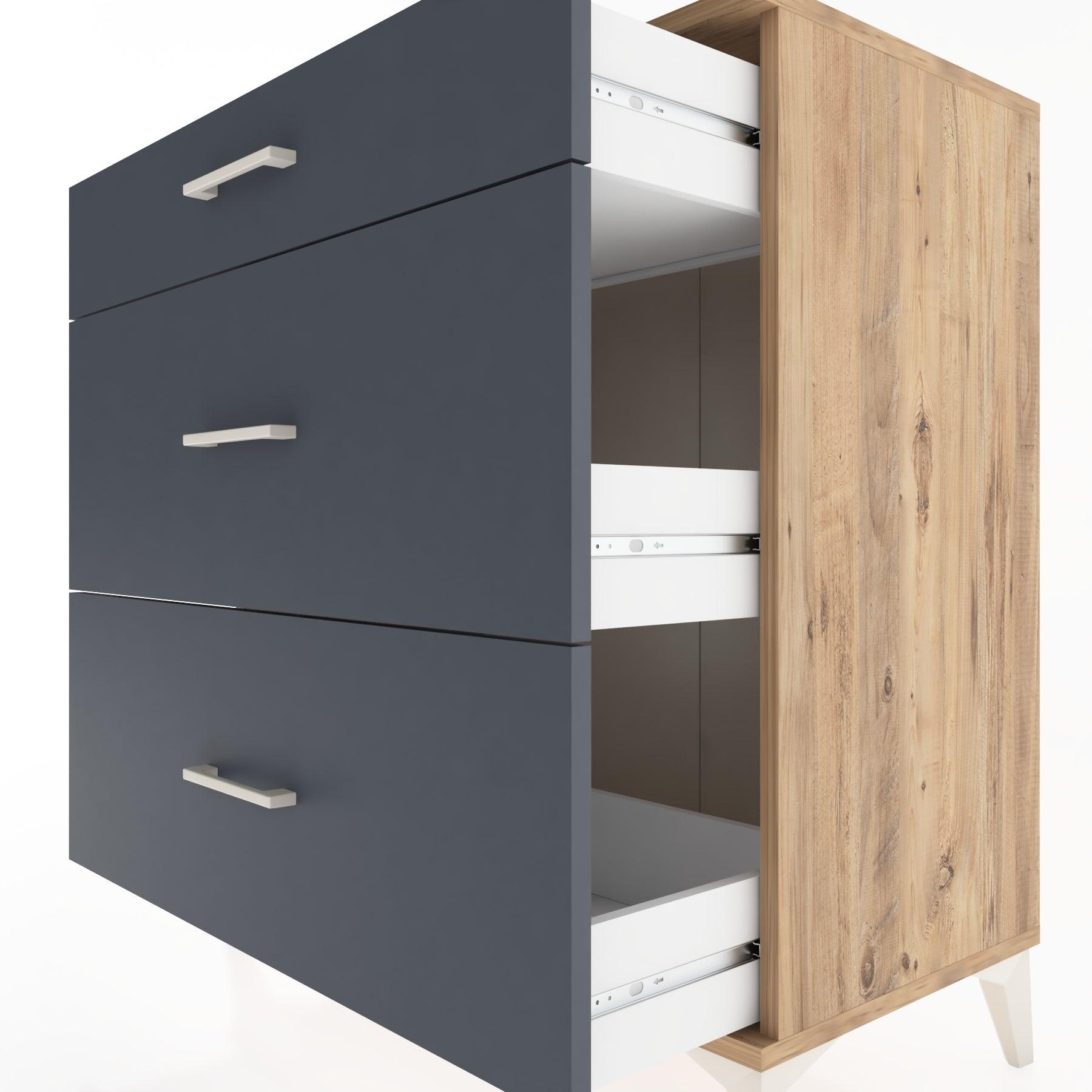 Woodntry Modüler Şifonyer Çam 88x44x84 cm Çekmeceli C5-3