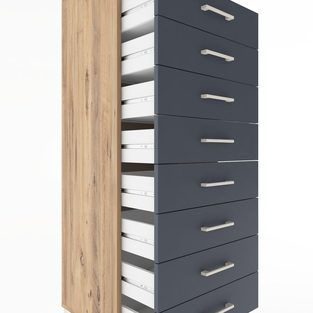 Woodntry Modüler Dolap Çam 60x44x170 cm Çekmeceli ve Raflı CR32-3