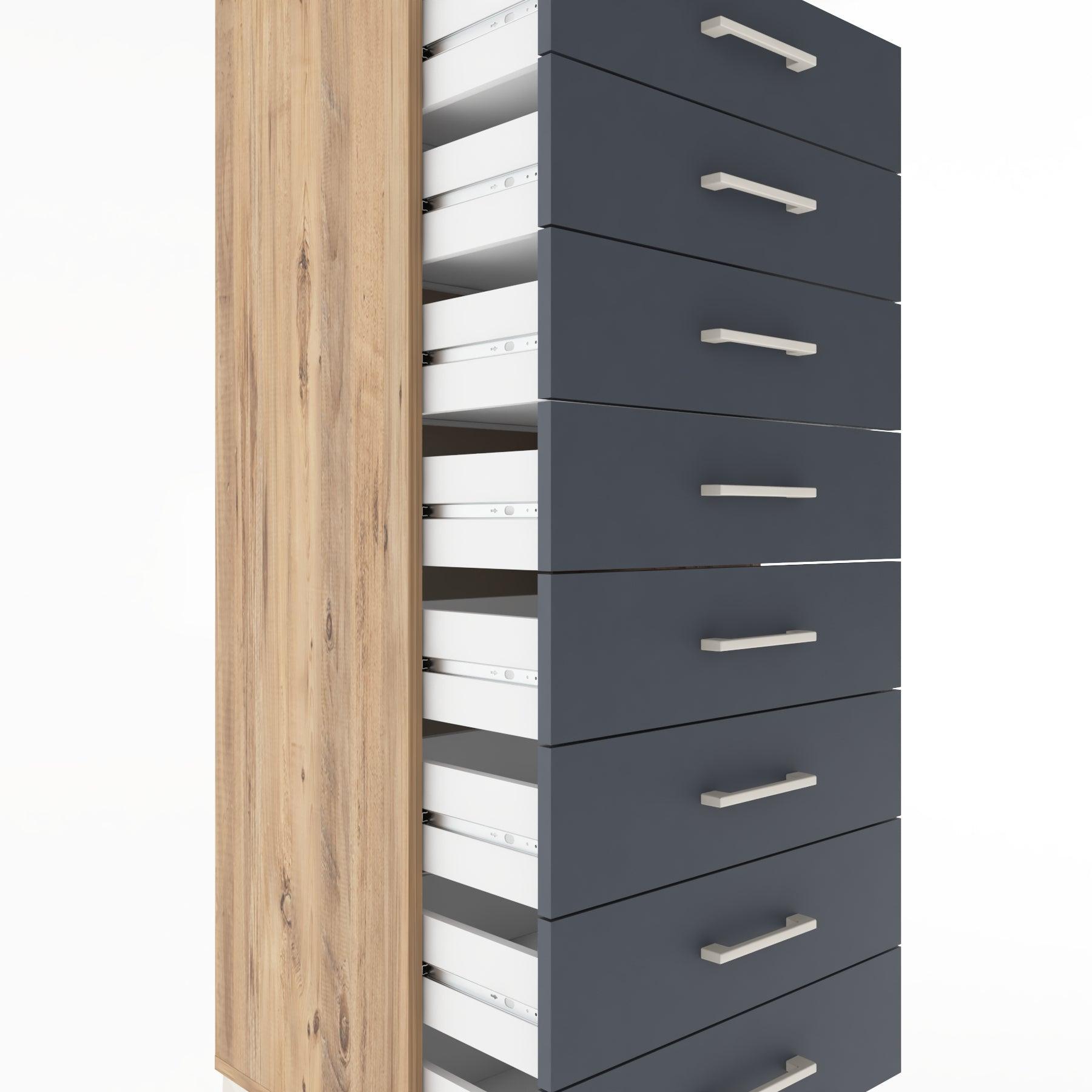 Woodntry Modular Cabinet Pine 60x44x170 cm with Drawers and Shelves CR32-3