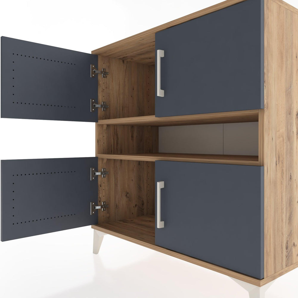 Woodntry Modular Dresser Pine 88x44x84 cm with Cover and Shelf KR104-3