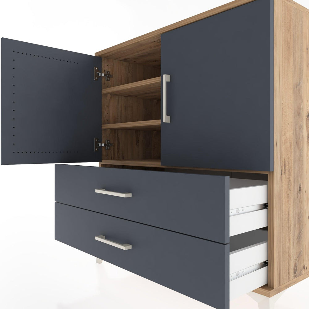 Woodntry Modular Dresser Pine 88x44x84 cm with Cover and Drawer KC22-3