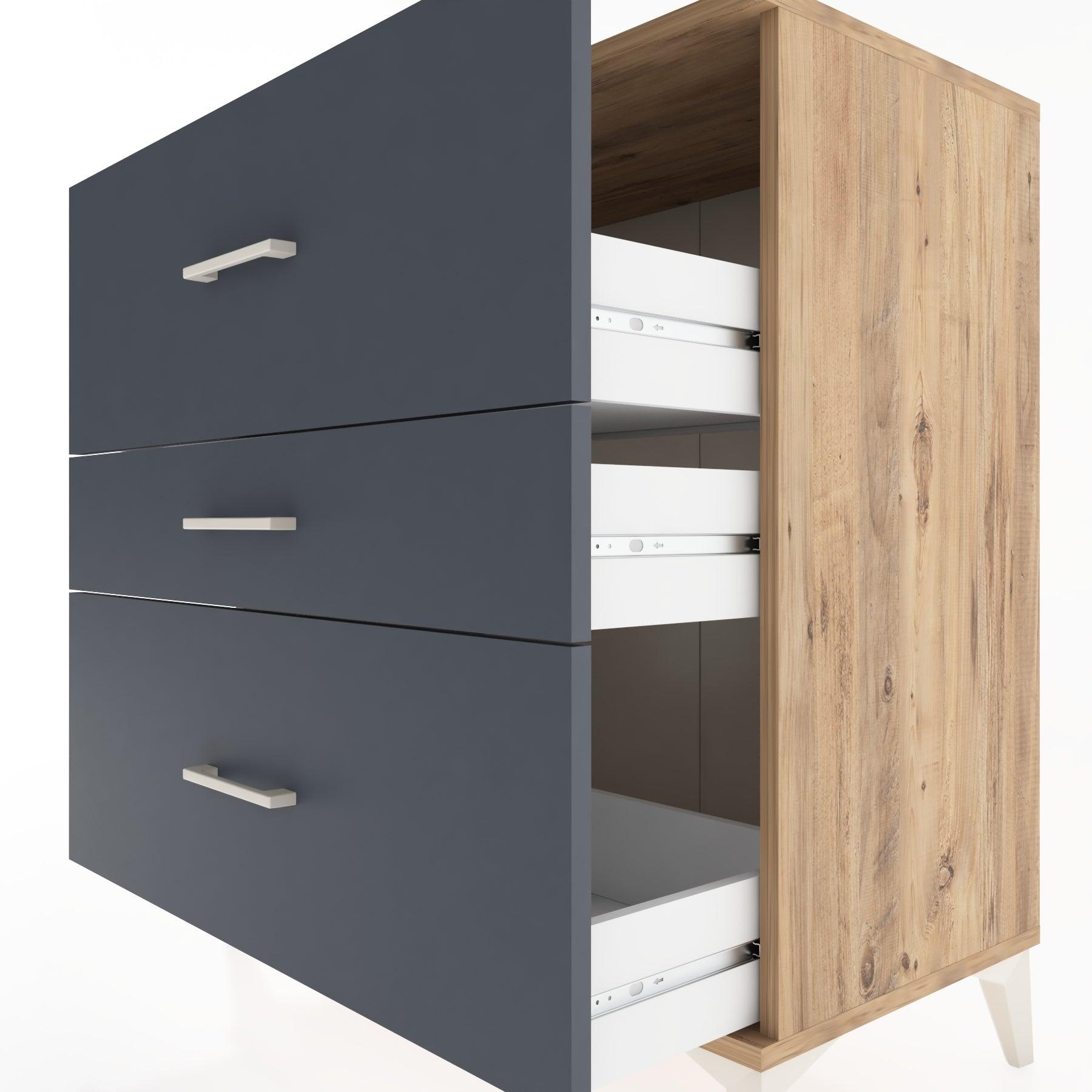 Woodntry Modüler Şifonyer Çam 88x44x84 cm Çekmeceli C1-3