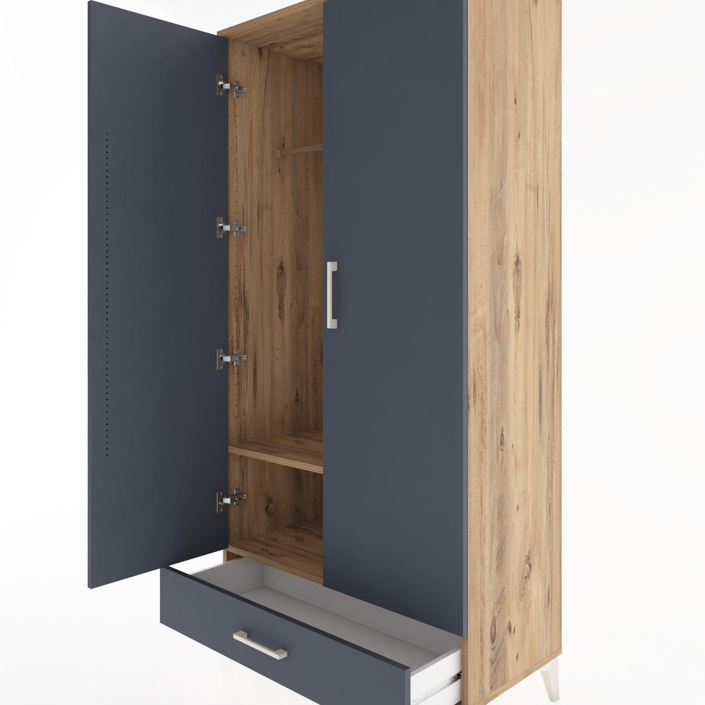 Woodntry Modular Cabinet Pine 88x44x170 cm with Doors and Drawers KC30-3