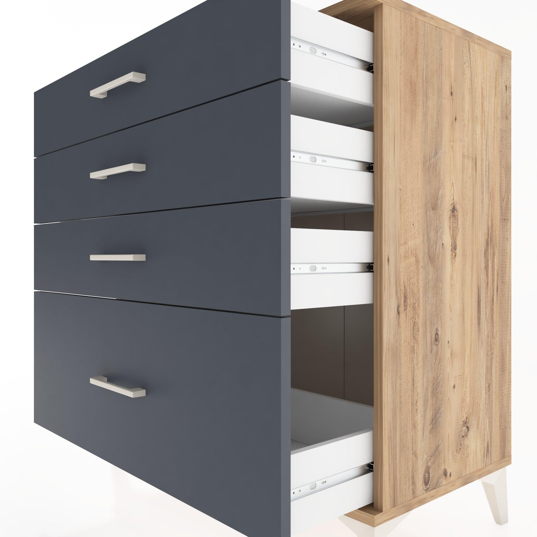 Woodntry Modüler Şifonyer Çam 88x44x84 cm Çekmeceli C8-3