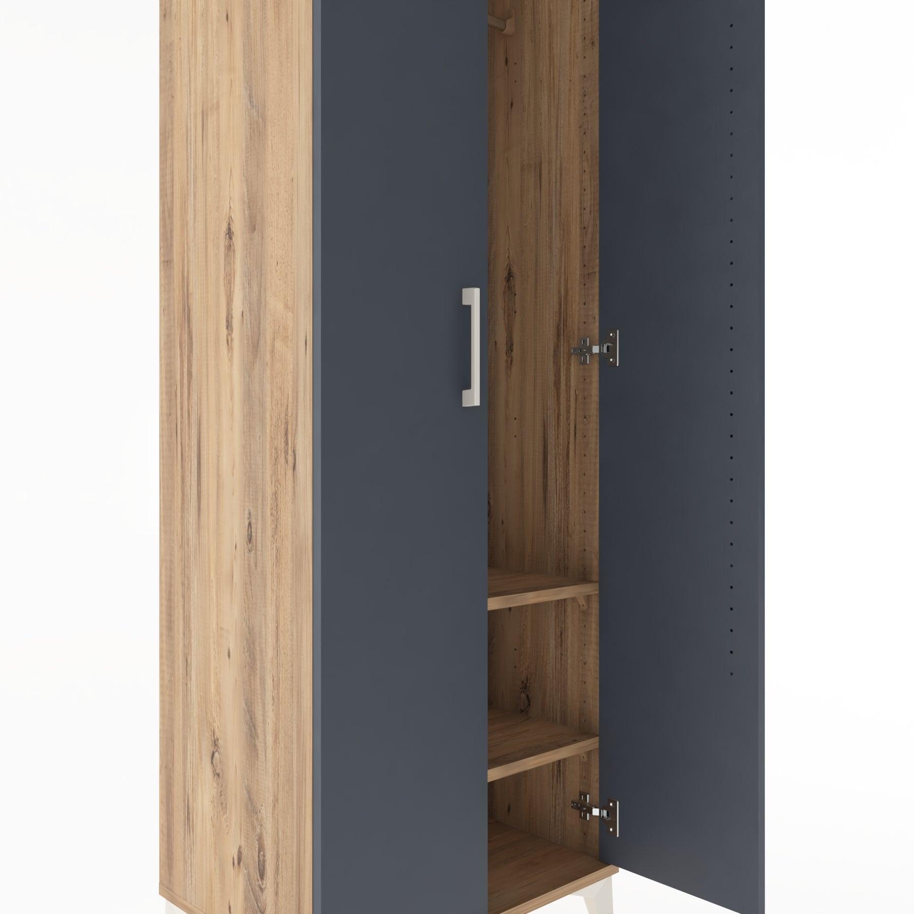 Woodntry Modular Cabinet Pine 60x44x170 cm with Cover K31-3