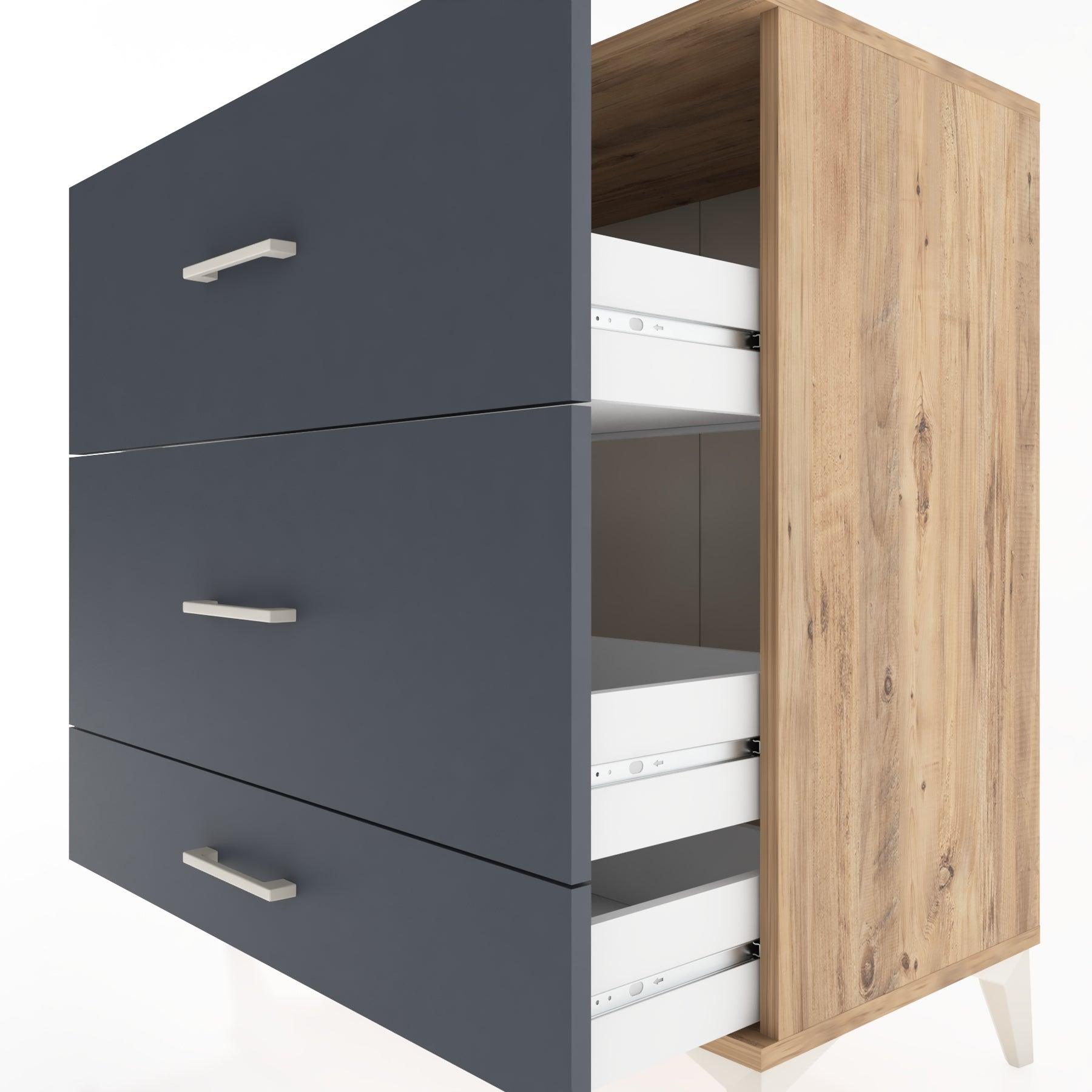 Woodntry Modüler Şifonyer Çam 88x44x84 cm Çekmeceli C6-3
