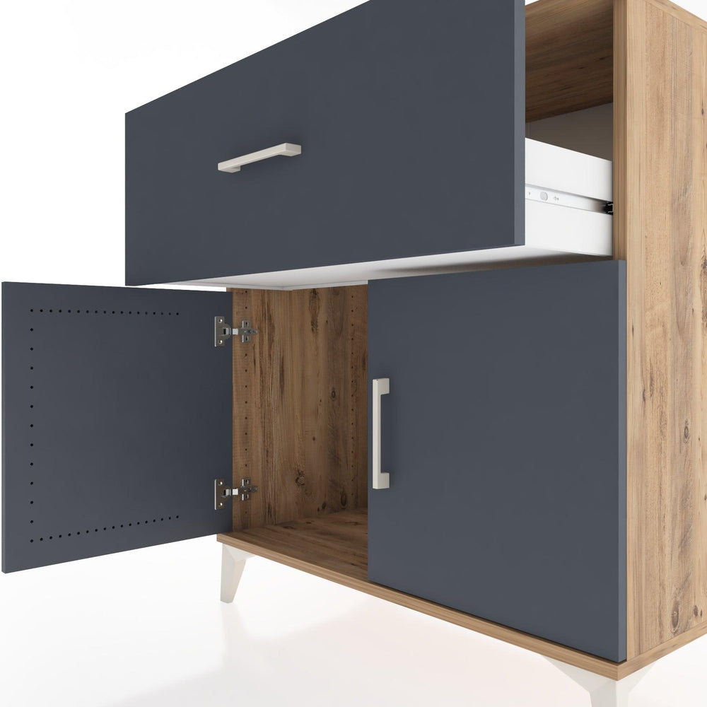 Woodntry Modular Dresser Pine 88x44x84 cm with Cover and Drawer KC51-3