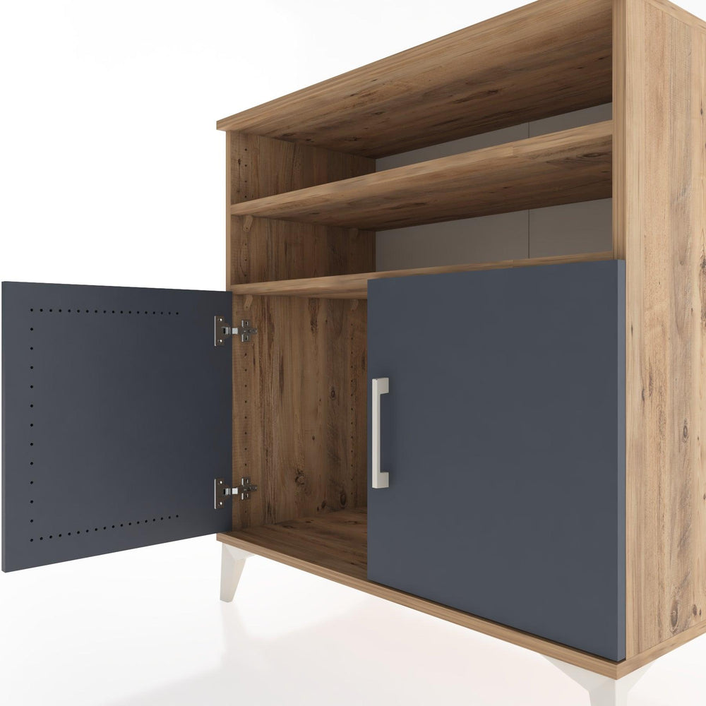 Woodntry Modüler Şifonyer Çam 88x44x84 cm Kapaklı ve Raflı KR39-3