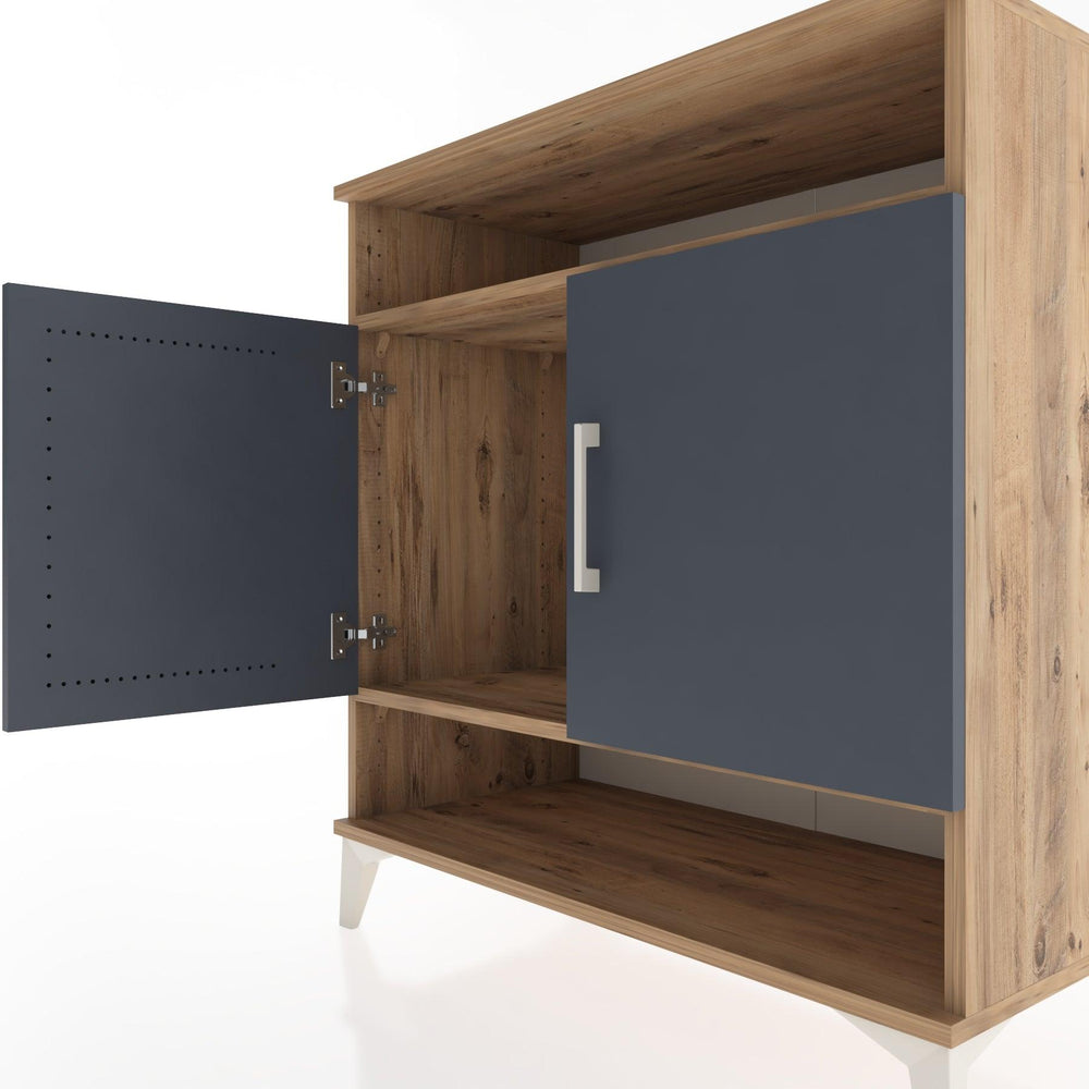 Woodntry Modüler Şifonyer Çam 88x44x84 cm Kapaklı ve Raflı KR69-3