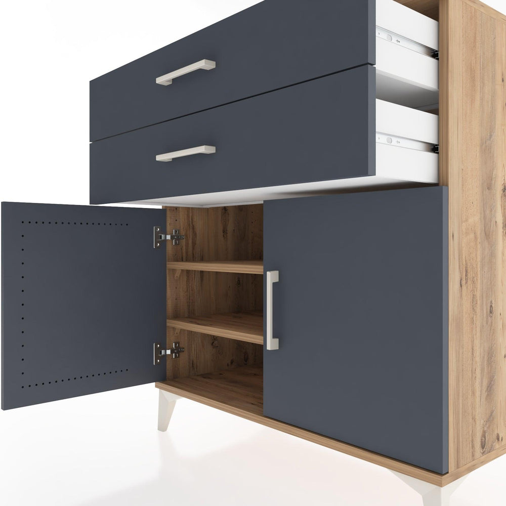 Woodntry Modular Dresser Pine 88x44x84 cm with Cover and Drawer KC31-3