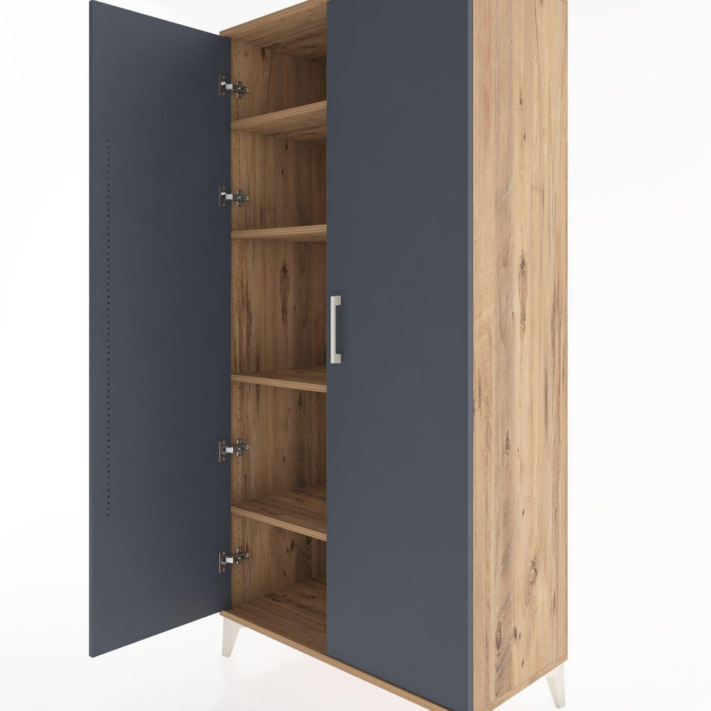 Woodntry Modular Cabinet Pine 88x44x170 cm With Cover K9-3