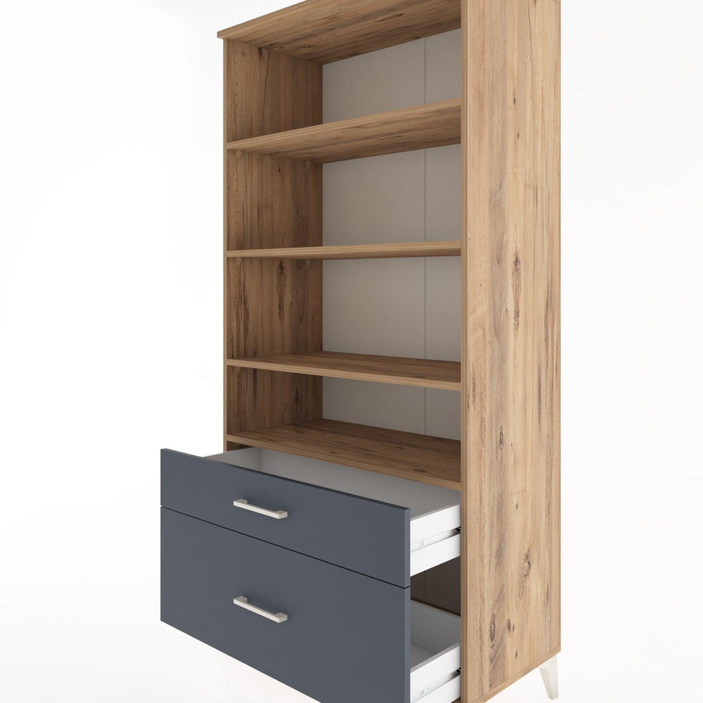 Woodntry Modular Cabinet Pine 88x44x170 cm with Drawers and Shelves CR43-3