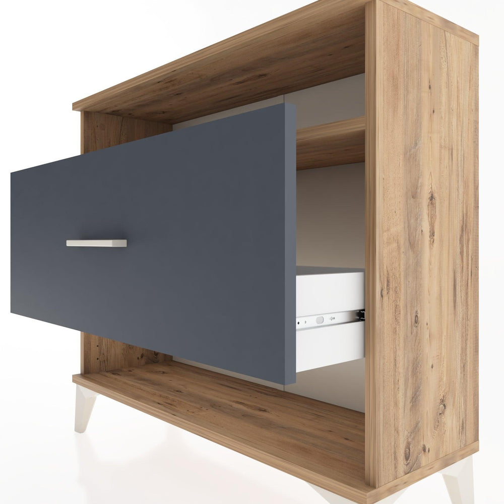 Woodntry Modüler Şifonyer Raf ve Çekmece V2 88x30x68 cm Çam - Woodntry