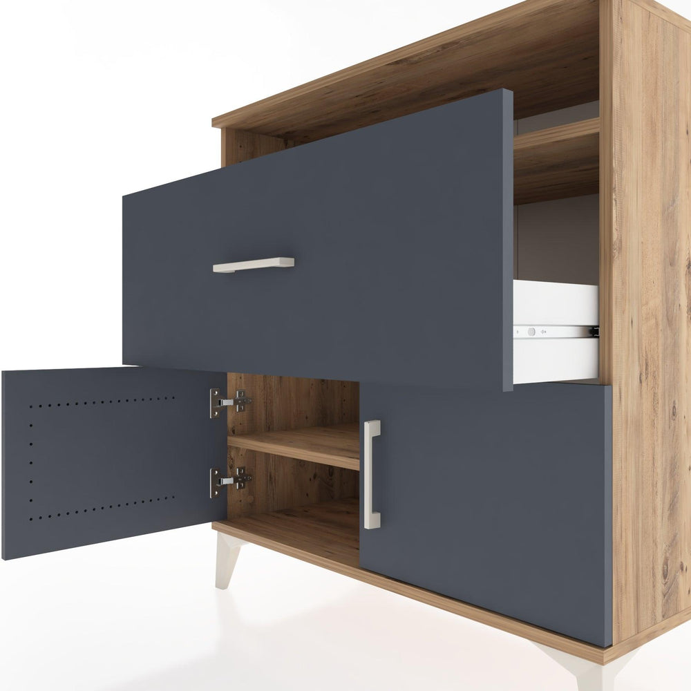 Woodntry Modüler Şifonyer Çam 88x44x84 cm Fonksiyonel F117-3