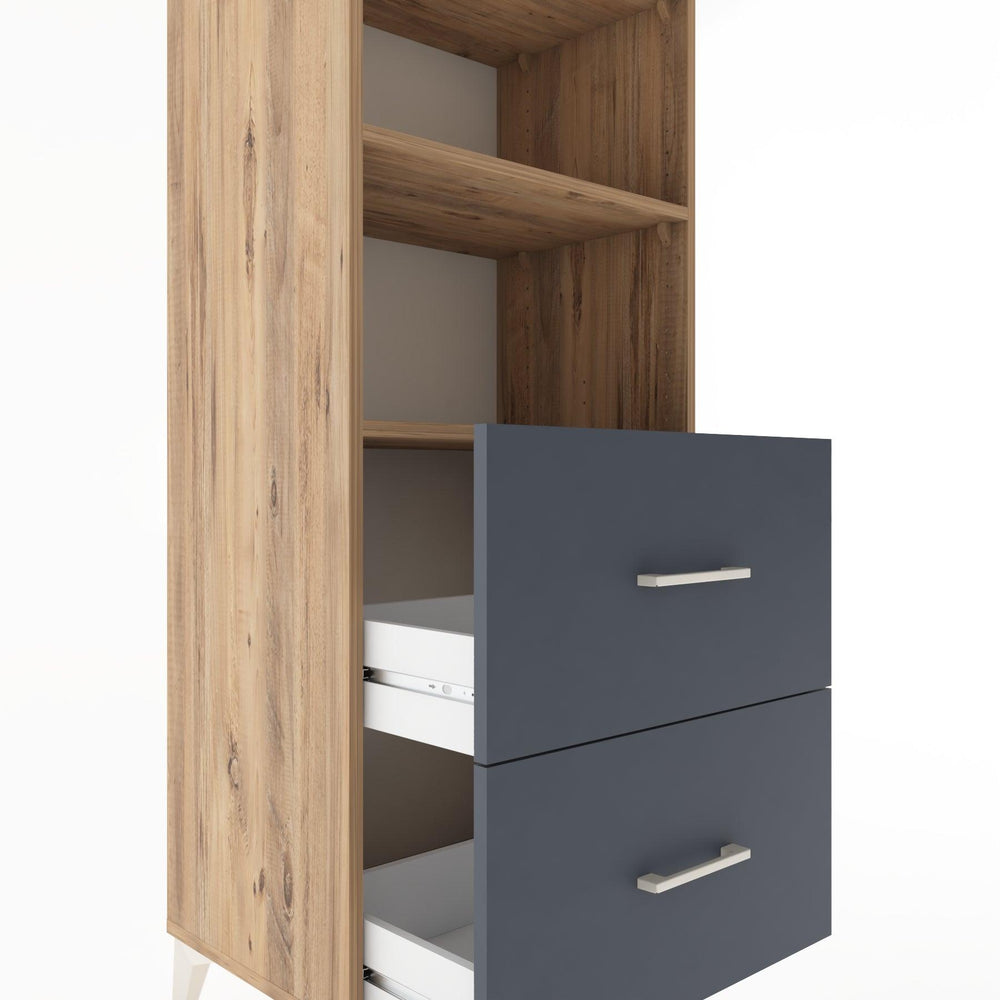 Woodntry Modular Cabinet Pine 60x44x170 cm with Drawers and Shelves CR48-3